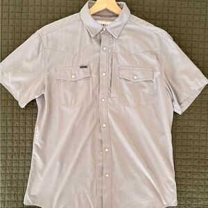 Poncho Outdoors Medium Slim Western pearl snap shirt